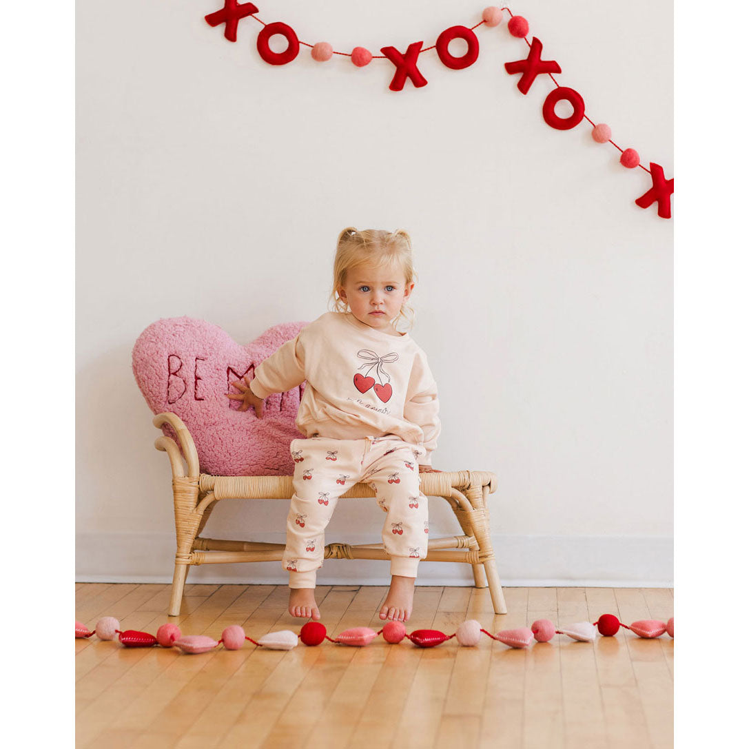 Quincy Mae Antique Mon Amour Relaxed Sweatshirt