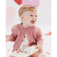 Quincy Mae Lipstick Knit Cardigan
