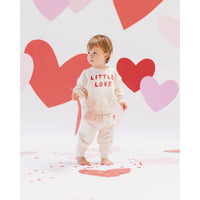 Quincy Mae Natural Little Love Relaxed Sweatshirt