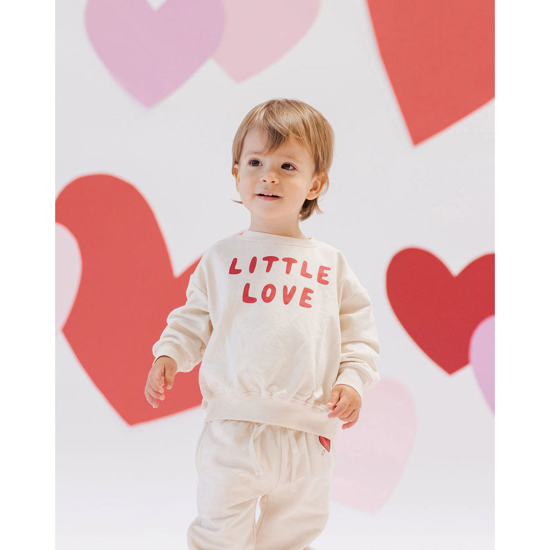 Quincy Mae Natural Cupid Relaxed Sweatpants