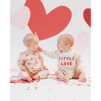 Quincy Mae Natural Little Love Bubble Romper