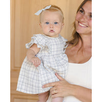 Quincy Mae Blue Plaid Alina Dress