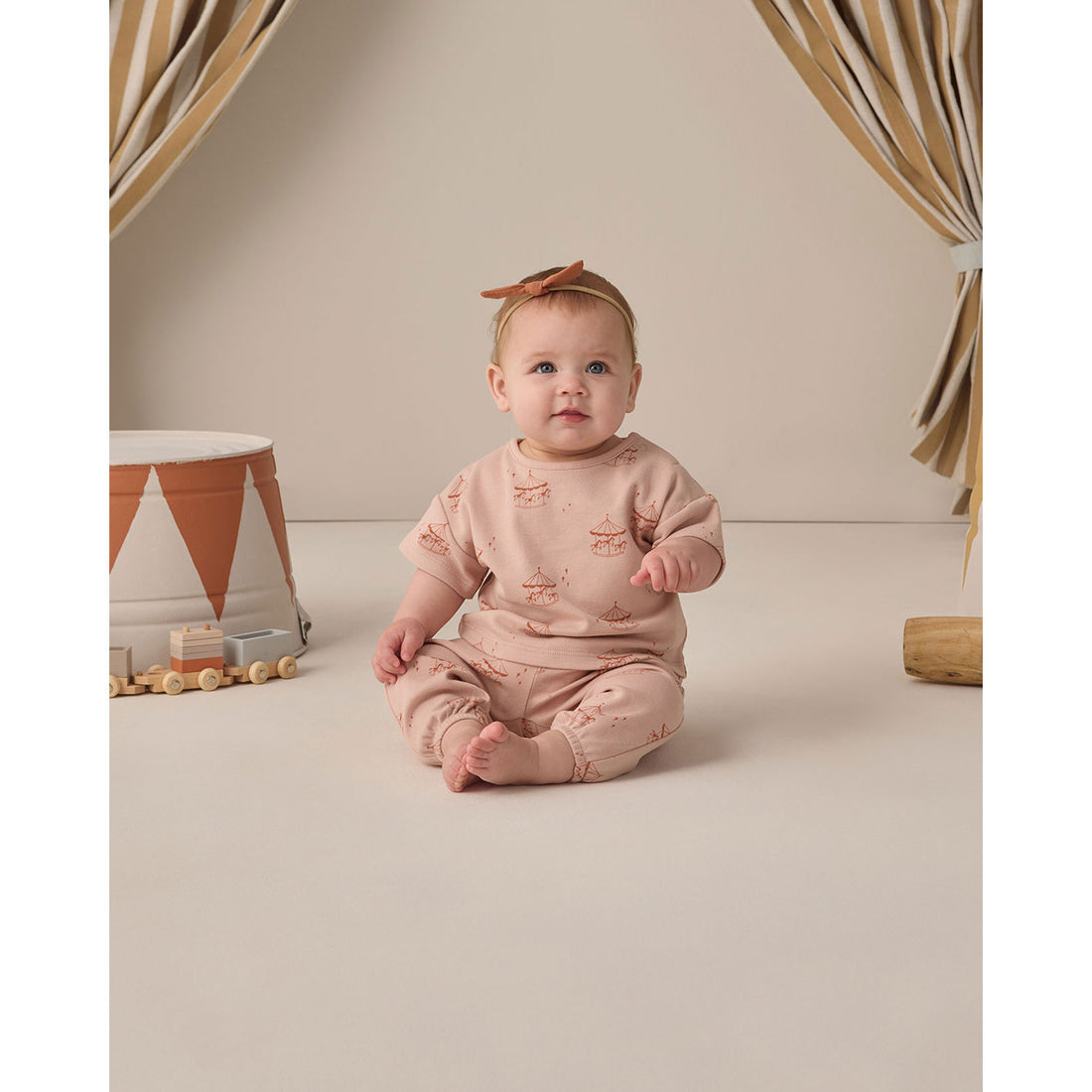 Quincy Mae Carousel Jersey Tee + Pant Set