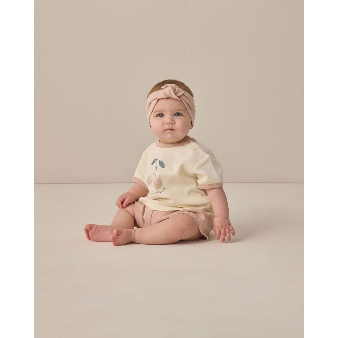 Quincy Mae Cherry Ringer Tee