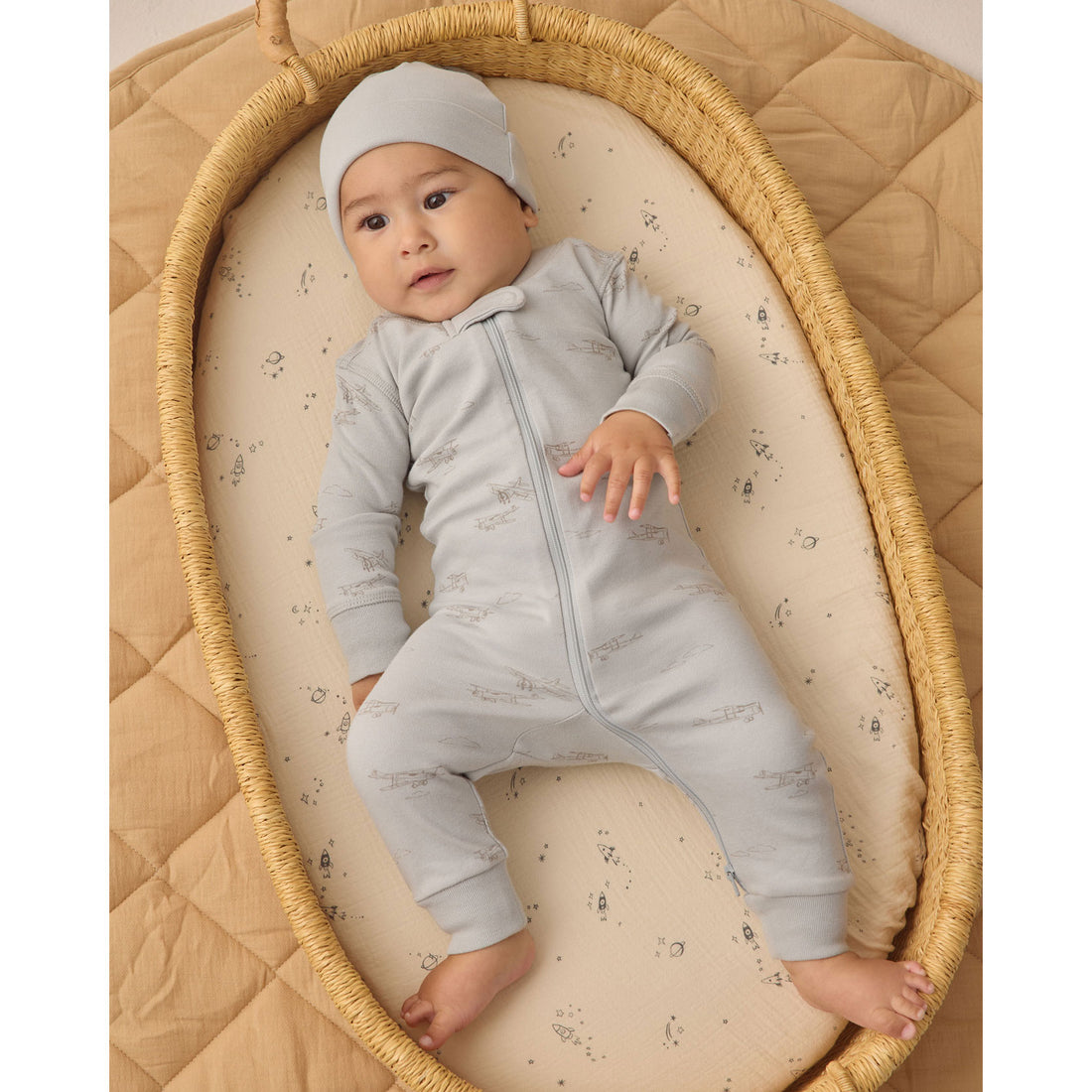 Quincy Mae Airplane Zip Longsleeve Sleeper