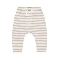 Quincy Mae Grey Stripe Drawstring Pant