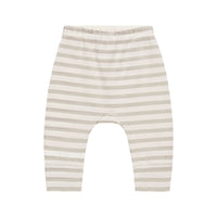 Quincy Mae Grey Stripe Drawstring Pant