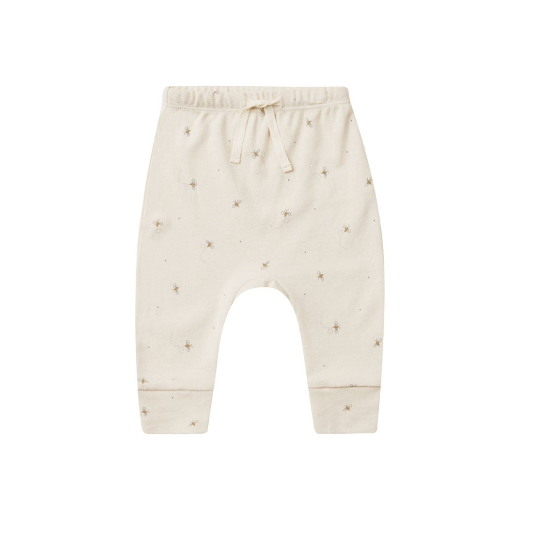 Quincy Mae Natural Bees Drawstring Pant