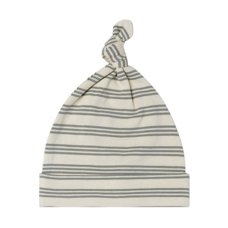 Quincy Mae Basil Stripe Knotted Baby Hat