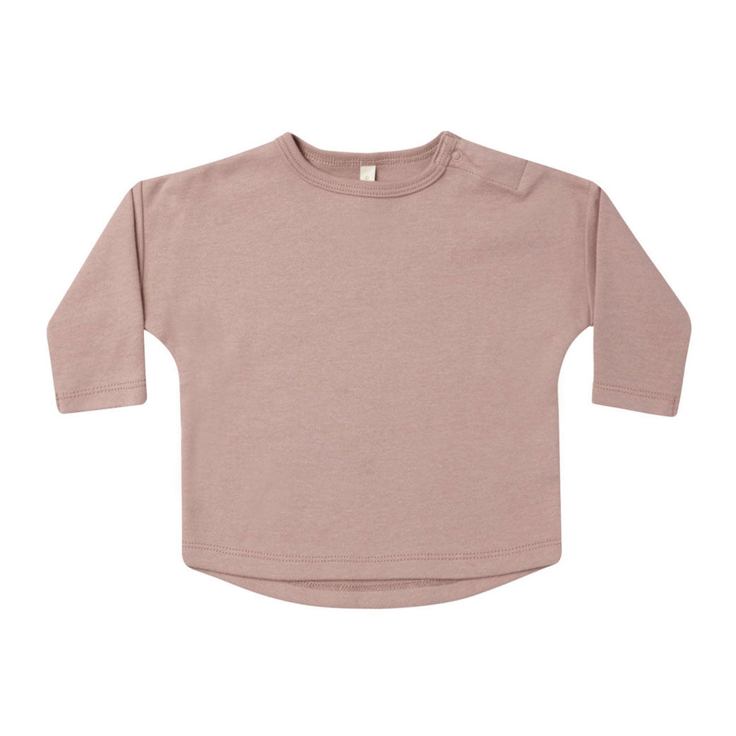 Quincy Mae Mauve Long Sleeve Tee