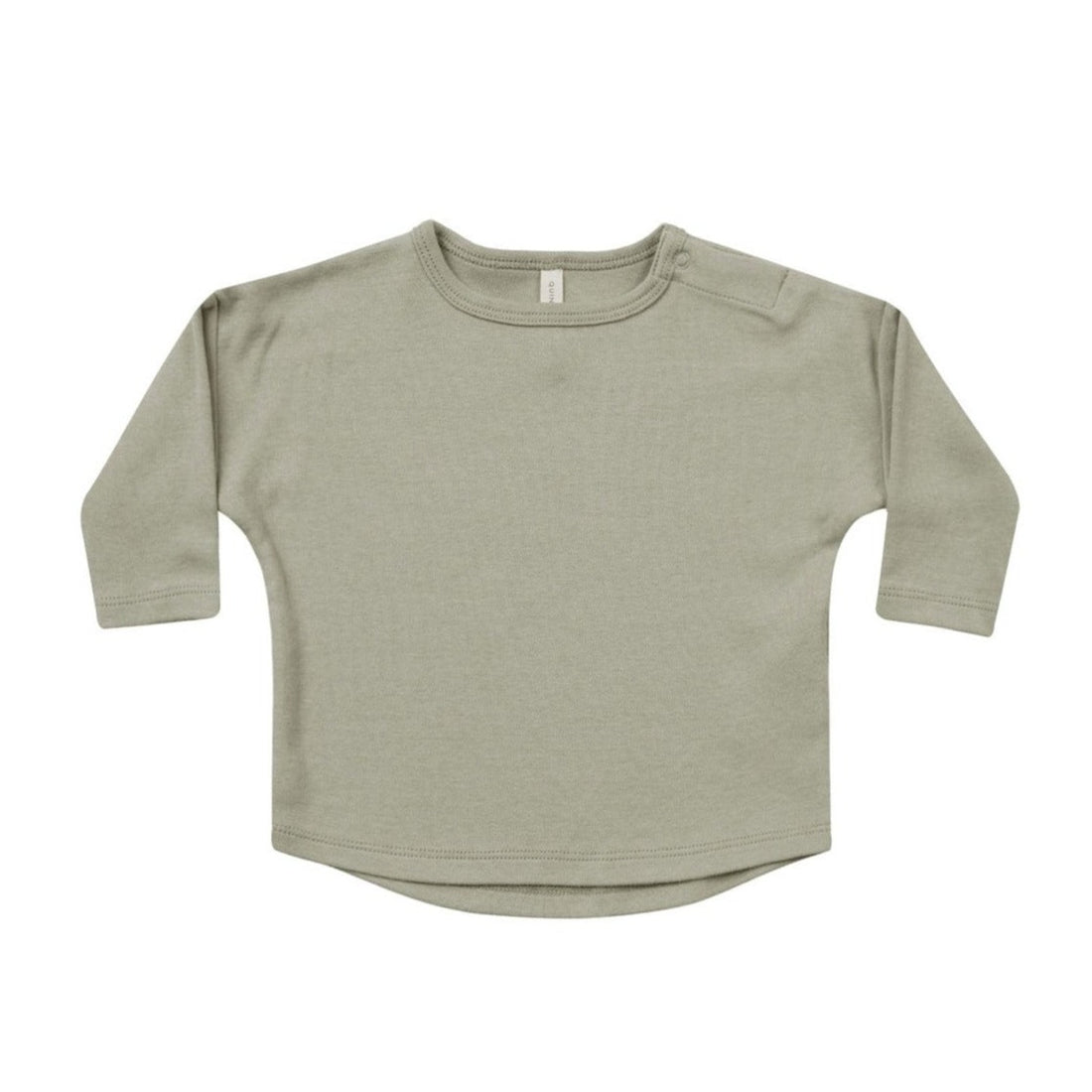 Quincy Mae Sage Long Sleeve Tee