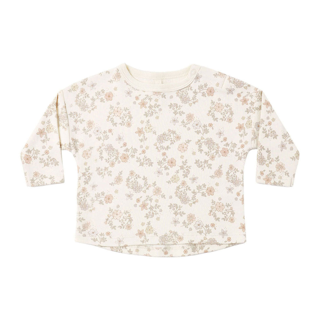Quincy Mae Floral Vine Long Sleeve Tee