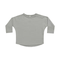 Quincy Mae Dusty Blue Long Sleeve Tee