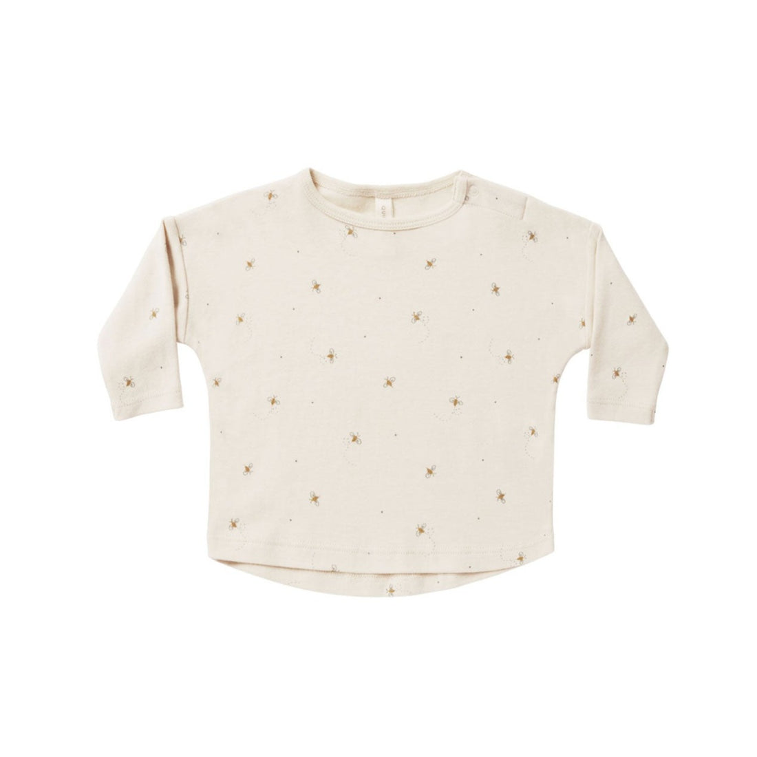 Quincy Mae Natural Bees Long Sleeve Tee