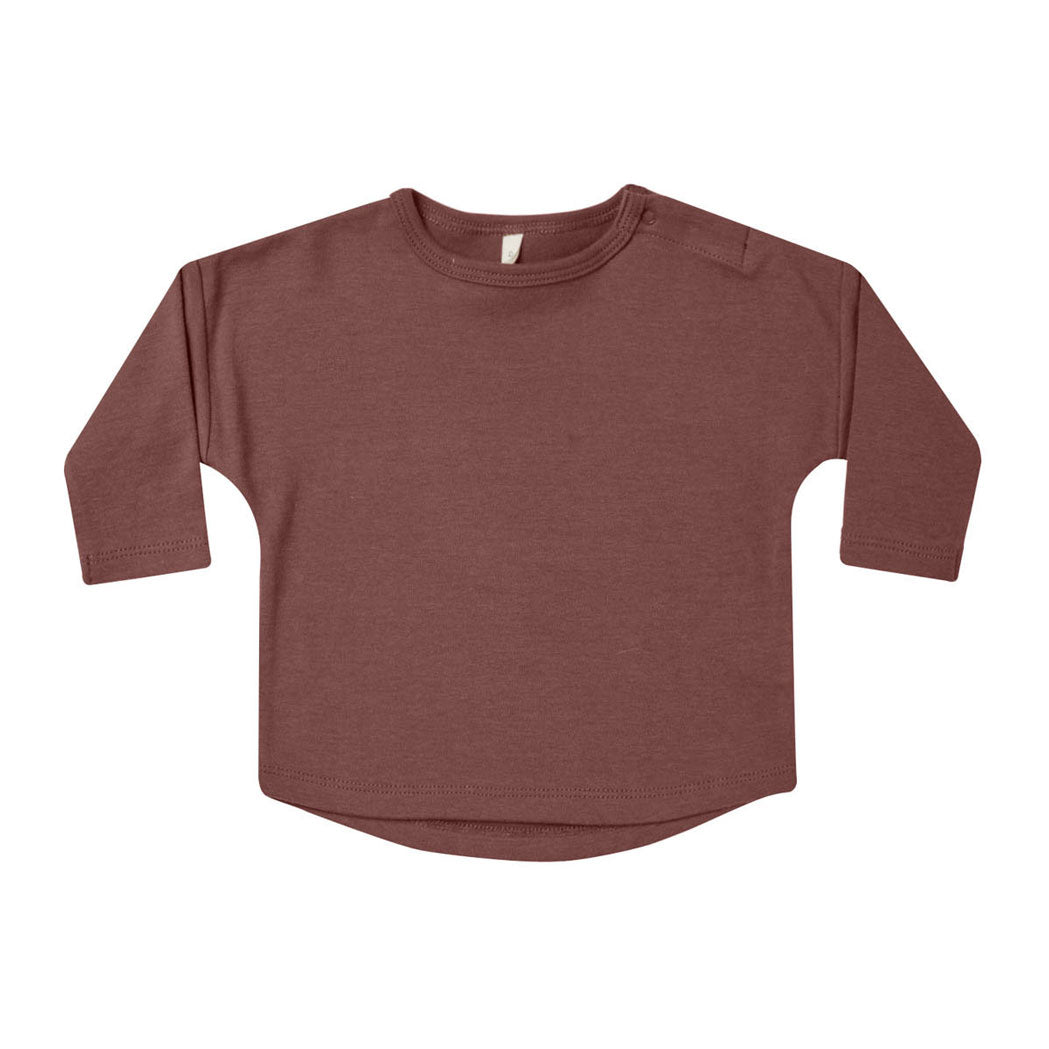 Quincy Mae Plum Long Sleeve Tee