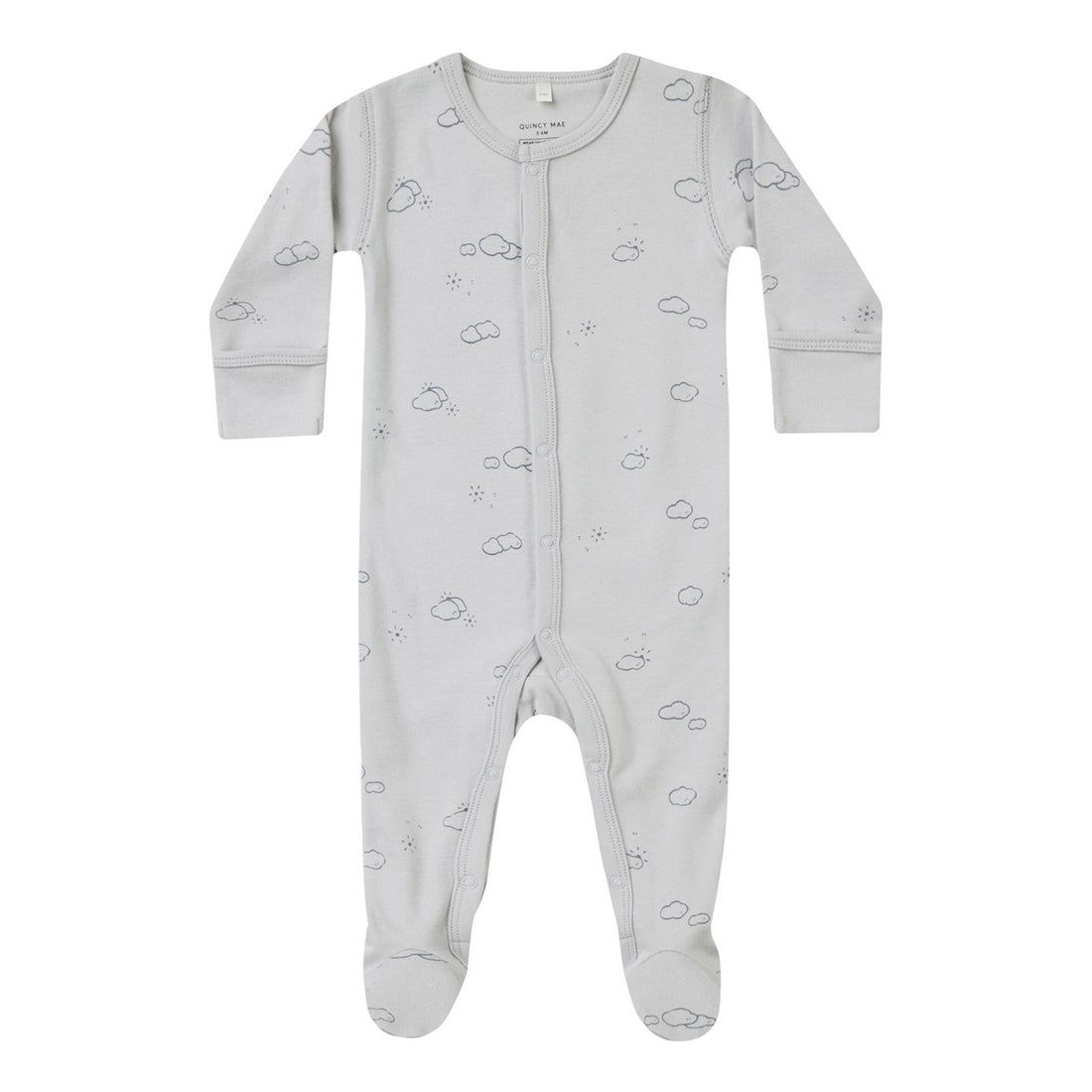 Quincy Mae Cloud Sunny Day Full Snap Footie