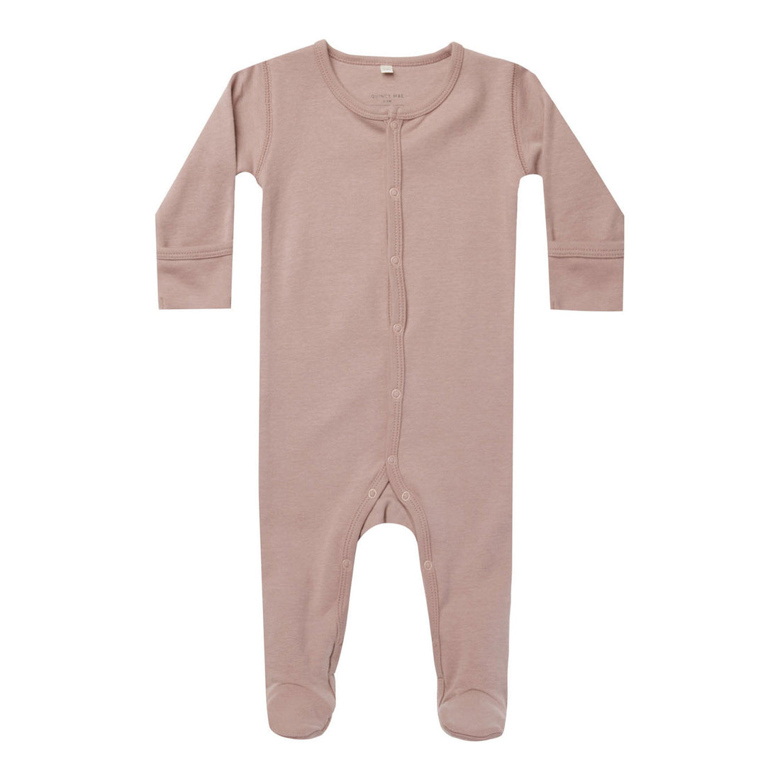 Quincy Mae Mauve Full Snap Footie