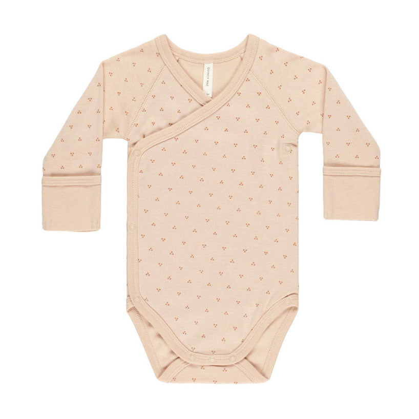Quincy Mae Dotty Side Snap Bodysuit