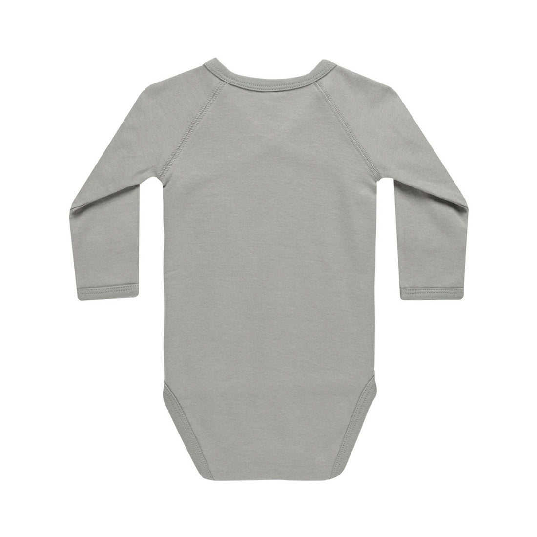 Quincy Mae Dust Blue Side Snap Bodysuit