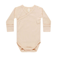 Quincy Mae Shell Stripe Side Snap Bodysuit