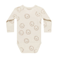 Quincy Mae Lions Stripe Side Snap Bodysuit