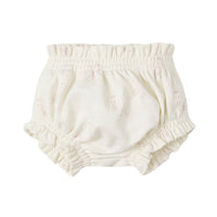Quincy Mae Ivory Snow Owls Gathered Bloomer