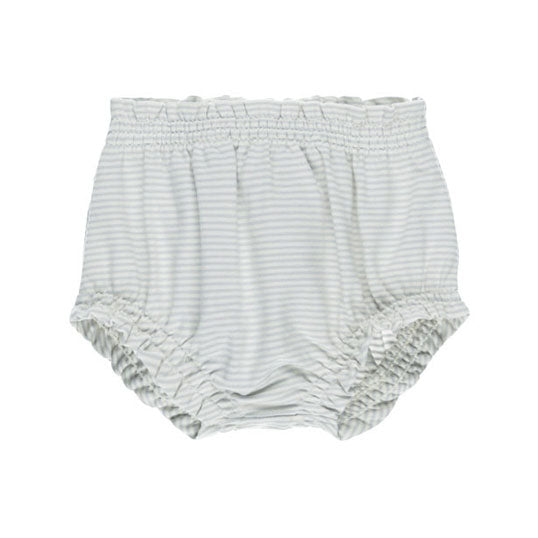 Quincy Mae Sky Micro Stripe Gathered Bloomers