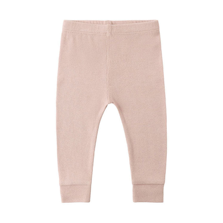 Quincy Mae Blush Ribbed Legging