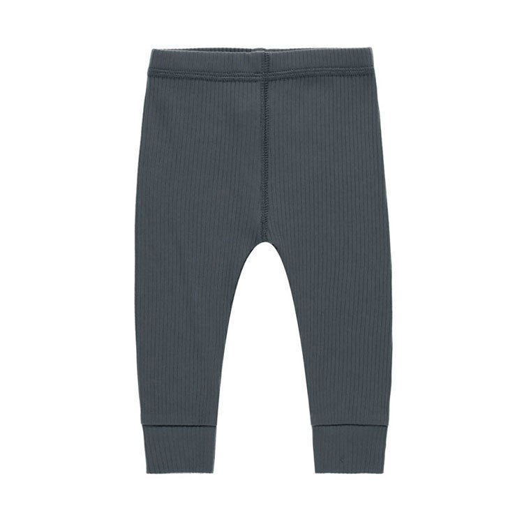 Quincy Mae Indigo Ribbed Legging