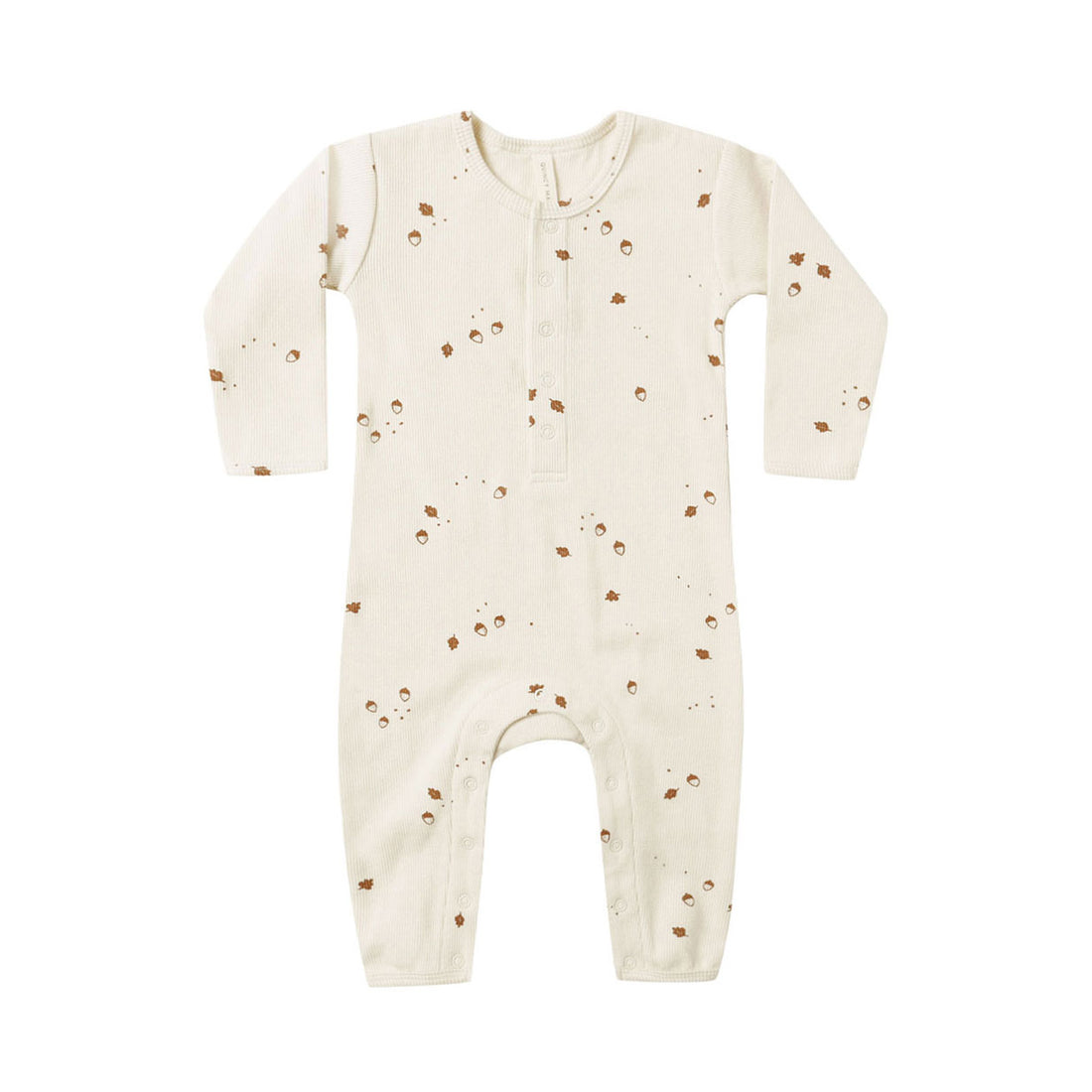 Quincy Mae Acorn Ribbed Baby Jumpsuit