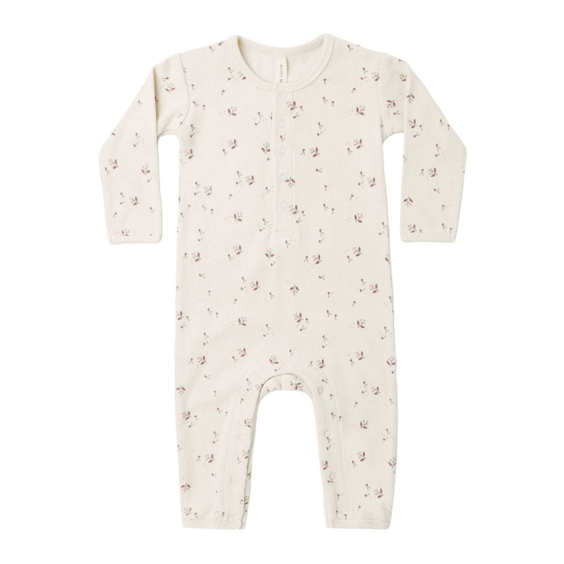 Quincy Mae Fall Ditsy Ribbed Baby Jumpsuit