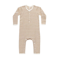 Quincy Mae Golden Stripe Ribbed Baby Jumpsuit