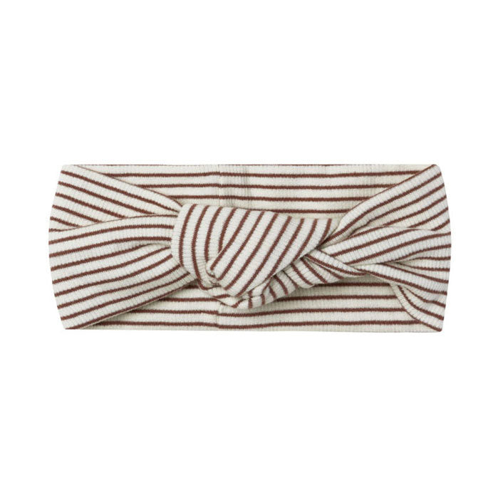 Quincy Mae Plum Stripe Knotted Headband