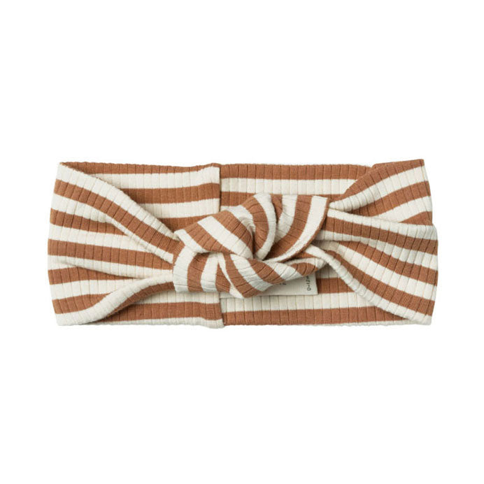 Quincy Mae Cinnamon Stripe Knotted Headband