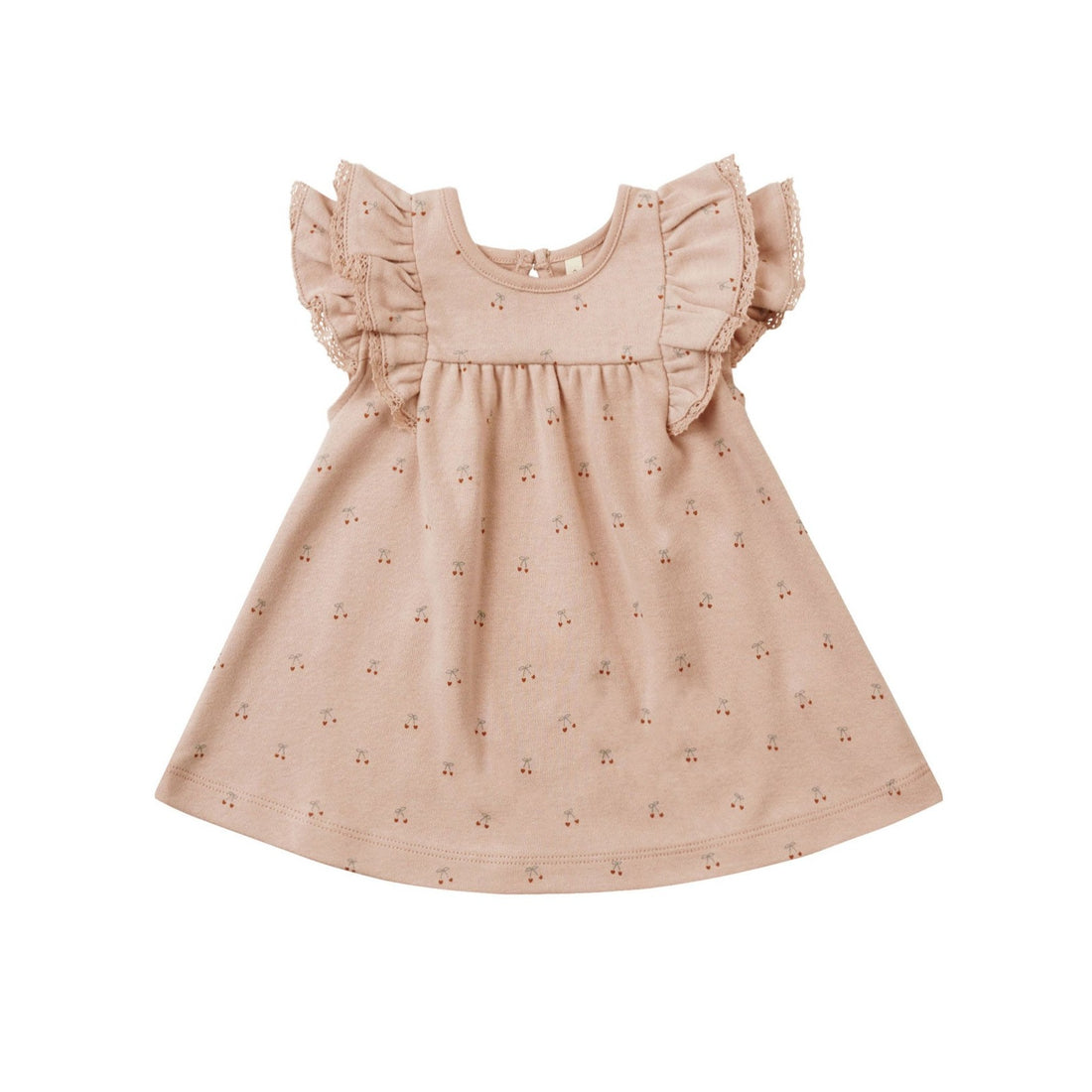 Quincy Mae Flutter Dress - Blush Cherries Quincy Mae Flutter Dress - Blush Cherries