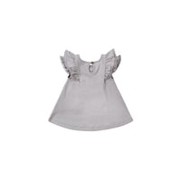 Quincy Mae Periwinkle Flutter Dress