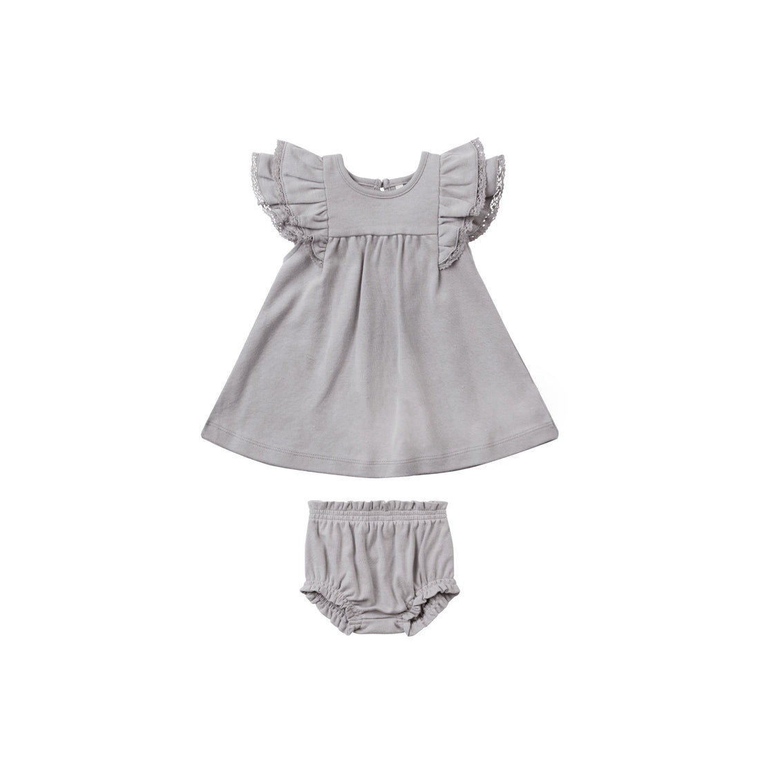 Quincy Mae Periwinkle Flutter Dress