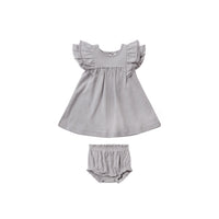 Quincy Mae Periwinkle Flutter Dress