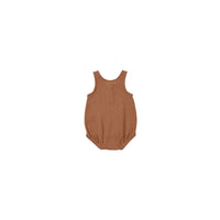 Quincy Mae Clay Sleeveless Bubble Romper