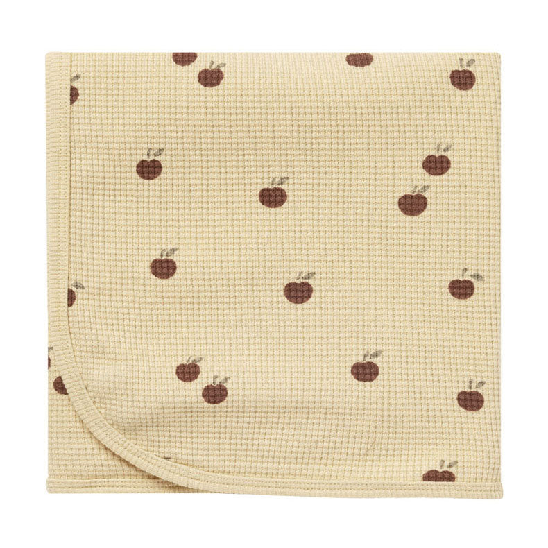 Quincy Mae Apples Waffle Baby Blanket