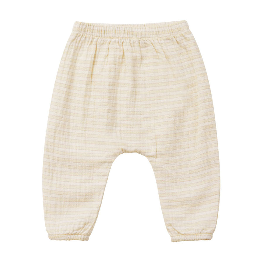 Quincy Mae Lemon Stripe Woven Pant