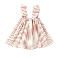 Quincy Mae Vintage Stripe Ruffle Tank Dress