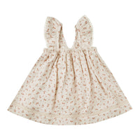 Quincy Mae Clay Ditsy Ruffle Tank Dress