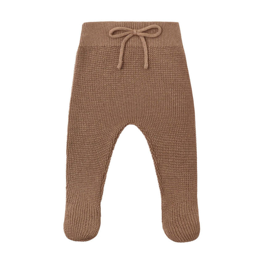 Quincy Mae Cocoa Footed Knit Pant
