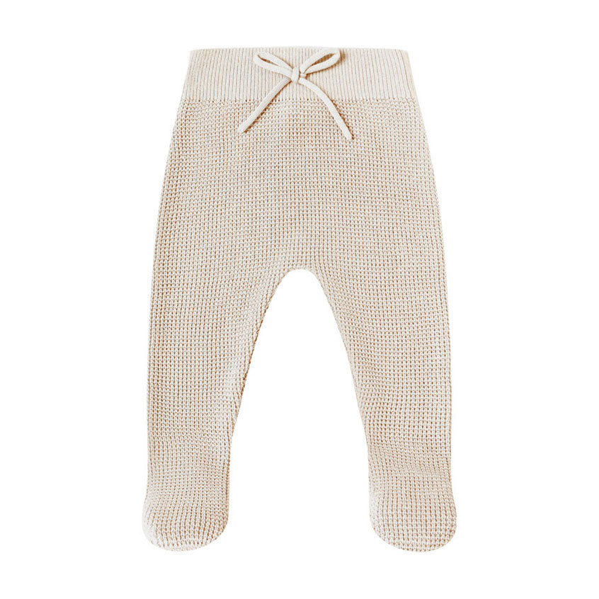 Quincy Mae Oat Footed Knit Pant