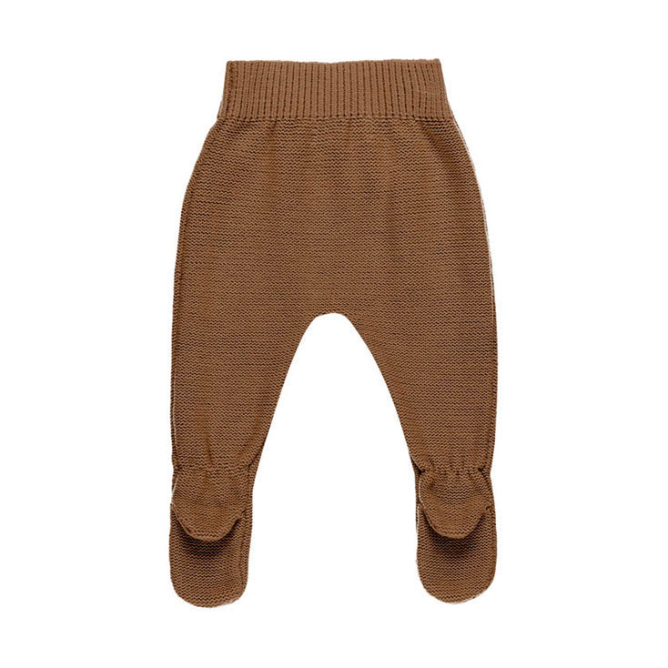 Quincy Mae Cinnamon Footed Knit Pant