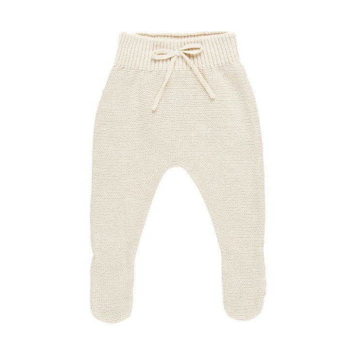 Quincy Mae Natural Footed Knit Pant