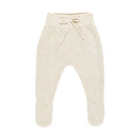 Quincy Mae Natural Footed Knit Pant