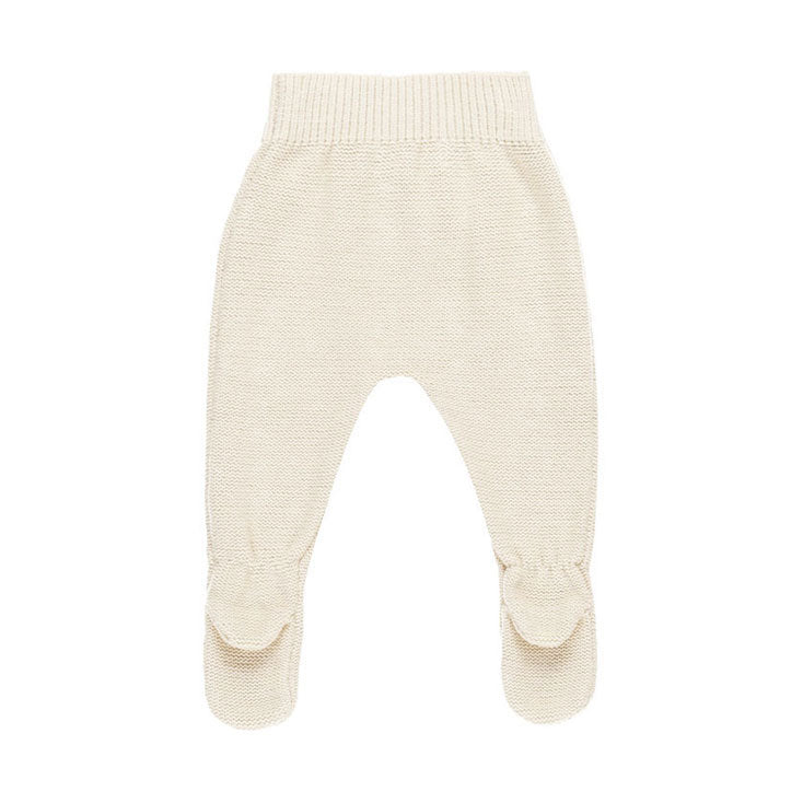 Quincy Mae Natural Footed Knit Pant