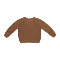 Quincy Mae Cinnamon Knit Wrap Top